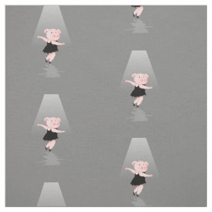Tecido Pig Ballerina