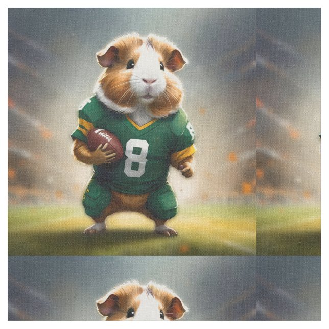 Tecido Pigskin Prodigy: The Guiné Pig Quarterback, (Detalhe)