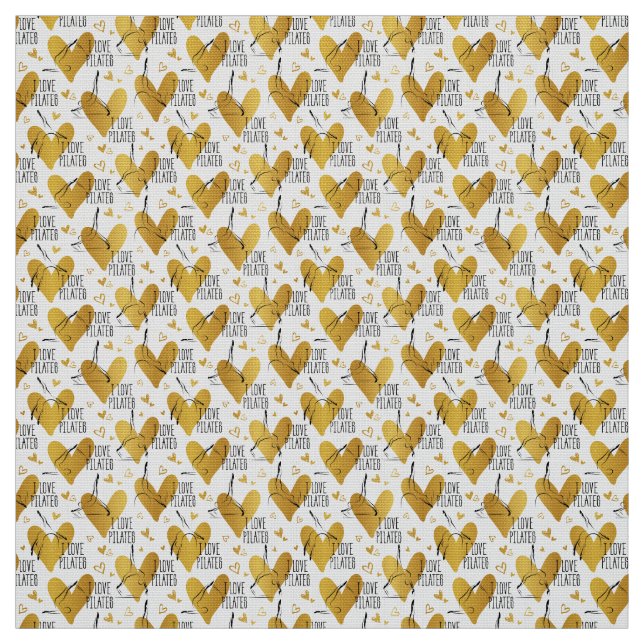 Tecido Pilates Possui padrão perfeito em cor dourada (Modelo)