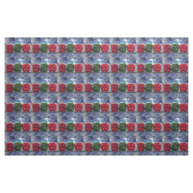 Tecido Pimentões Abobora O Lanterna (Fat Quarter)