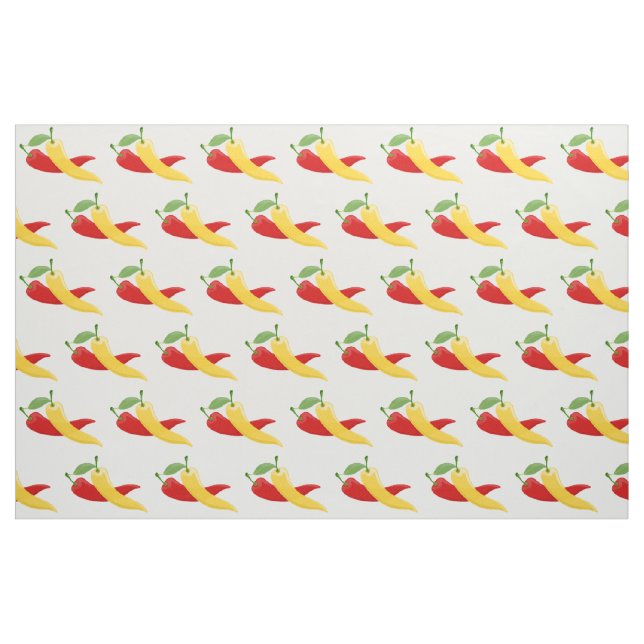 Tecido Pimentões Verdes Amarelas Vermelhas Thunder_Cove (Fat Quarter)