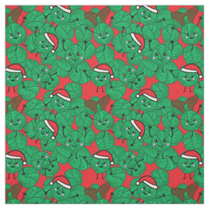 Tecido Pincel de Natal rebenta Comida cômoda com padrão