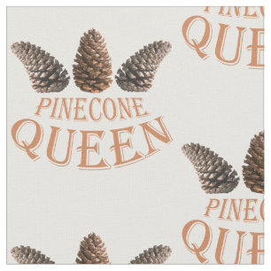 Tecido Pine cone rainha