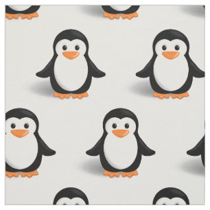 Tecido Pinguim Bebê Fofo