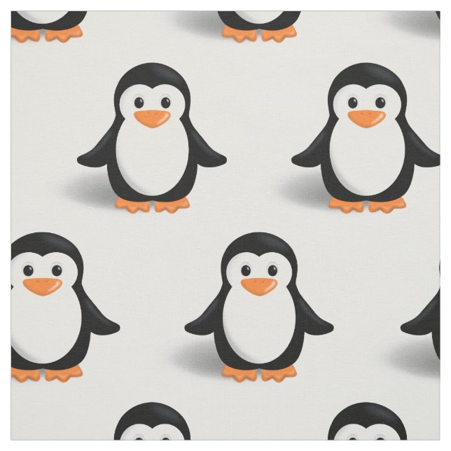 Tecido Pinguim Bebê Fofo (Modelo)