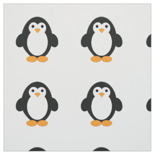 Tecido Pinguim de desenho animado