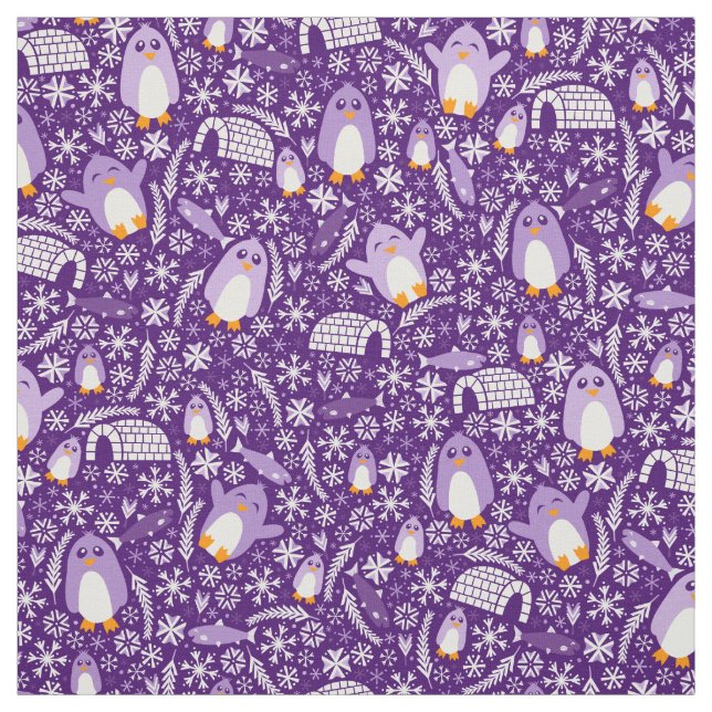 Tecido Pinguim Wonderland (Modelo)