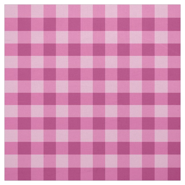 Tecido Pink Classic Gingham Check Pima Cotton Fabric (Modelo)