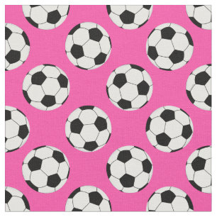 Tecido Pink do padrão da bola de futebol