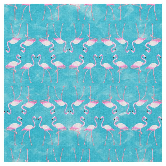 Tecido Pink Flamingos Summer Beach (Detalhe)