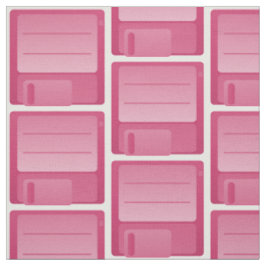 Tecido Pink Floppy Disk Pattern
