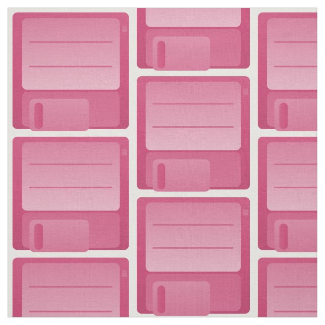 Tecido Pink Floppy Disk Pattern (Modelo)