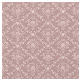 Tecido Pink Hearts Damask