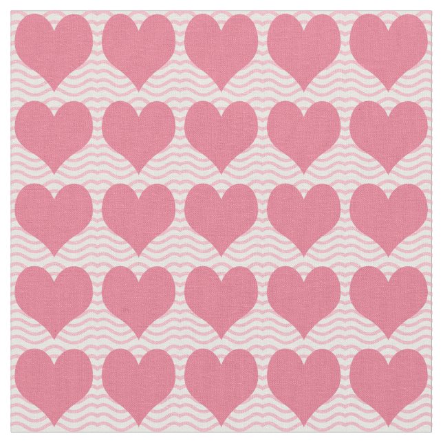 Tecido Pink Hearts Pattern (Detalhe)