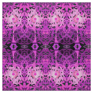 TECIDO PINK PURPER DAISY / MARGUERITE / MARGHERITA