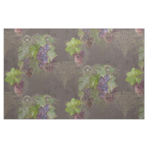 Tecido Pinot Noir Wine Graphics Vineyard Decor Doméstico