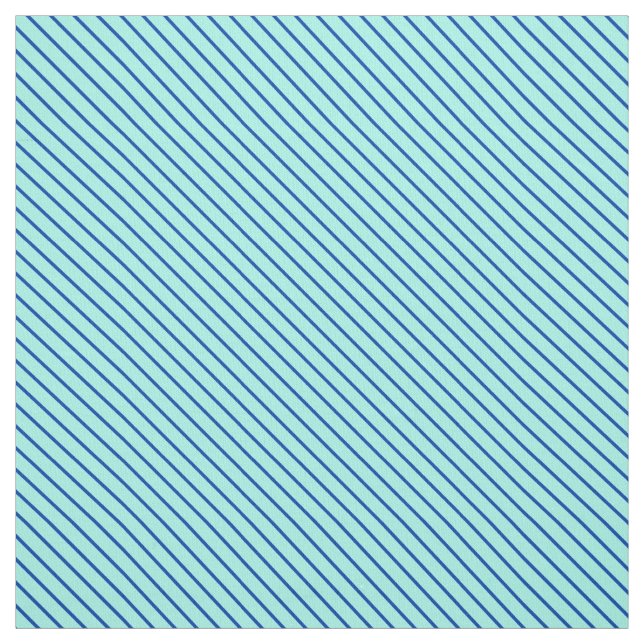 Tecido Pinstripes diagonais - aqua e marinho (Modelo)