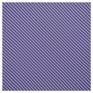 Tecido Pinstripes diagonais - marinho azul e branco