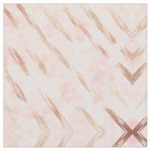Tecido Pintado, Rosa, Pintado, Pincelado, Pincéis Dourado