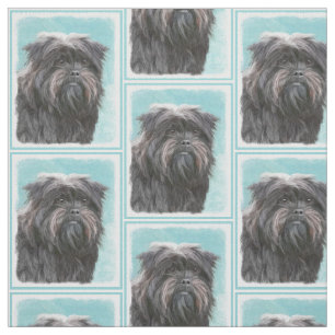Tecido Pintura Affenpinscher - Arte Cachorro Original