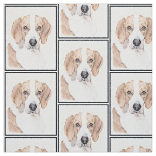 Tecido Pintura Americana de Foxhound - Arte Cachorro Orig