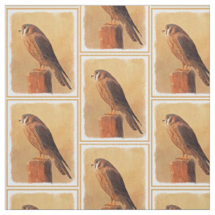 Tecido Pintura americana do Kestrel - arte original do