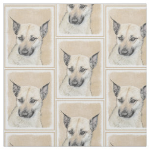 Tecido Pintura Chinook (Orelhas Apontadas) - Arte Canina