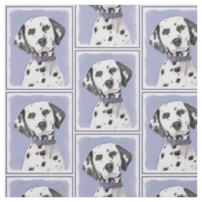 Tecido Pintura Dalmática - Arte Cachorra Original (Modelo)