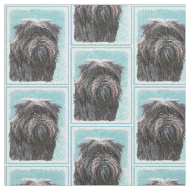 Tecido Pintura de Affenpinscher - Arte de Cachorro Origin (Modelo)