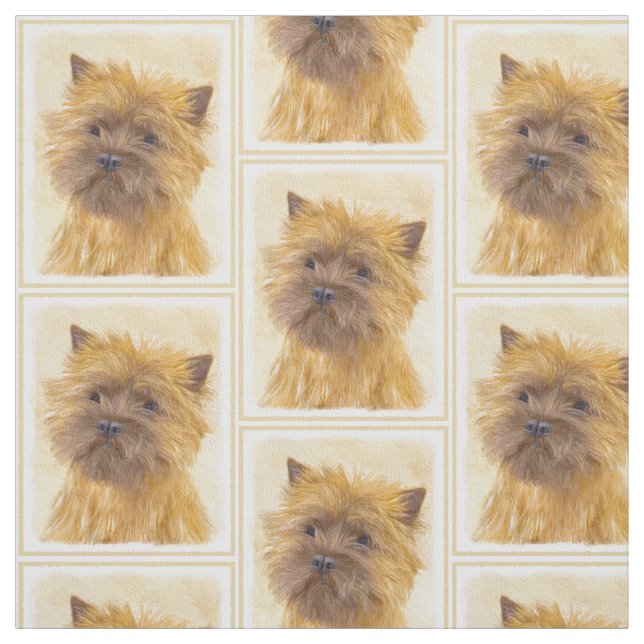 Tecido Pintura de Cairn Terrier - Arte de Cachorro Origin (Modelo)