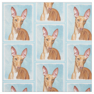 Tecido Pintura De Cão Faraó - Arte De Cão Original
