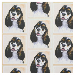 Tecido Pintura De Cocker Spaniel (Partida) - Arte De Cão