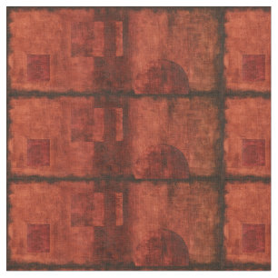 Tecido Pintura de Crimes Profundos com Formas Geométrica