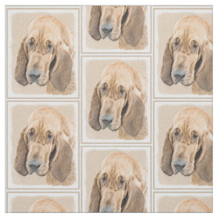 Tecido Pintura de galhões - Arte de Cachorro Original