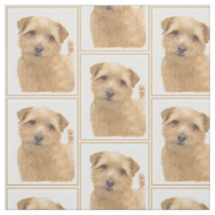 Tecido Pintura de Norfolk Terrier - Arte de cachorro orig