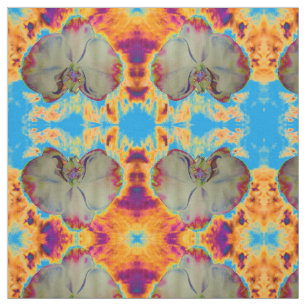 Tecido Pintura de orquídea Elegante de abstrato de aquare
