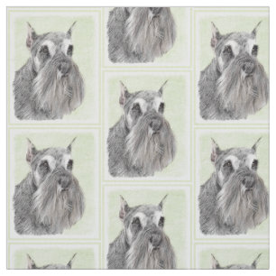Tecido Pintura de Schnauzer (Giant, Standard) - Arte Cani