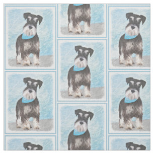 Tecido Pintura de Schnauzer (Miniatura) - Cachorro Origin