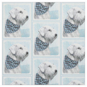 Tecido Pintura de Sealyham Terrier - Arte de Cachorro Ori