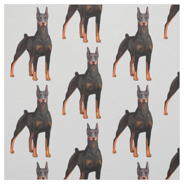Tecido Pintura do Doberman (Modelo)