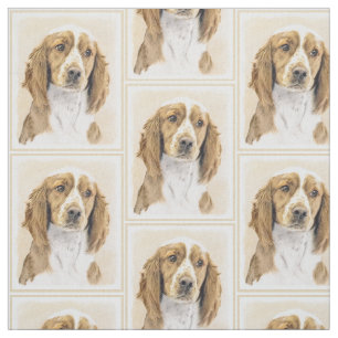 Tecido Pintura do Welsh Springer Spaniel - Arte Original