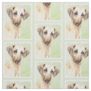 Tecido Pintura em Sloughis - Arte Cão Original Bonita