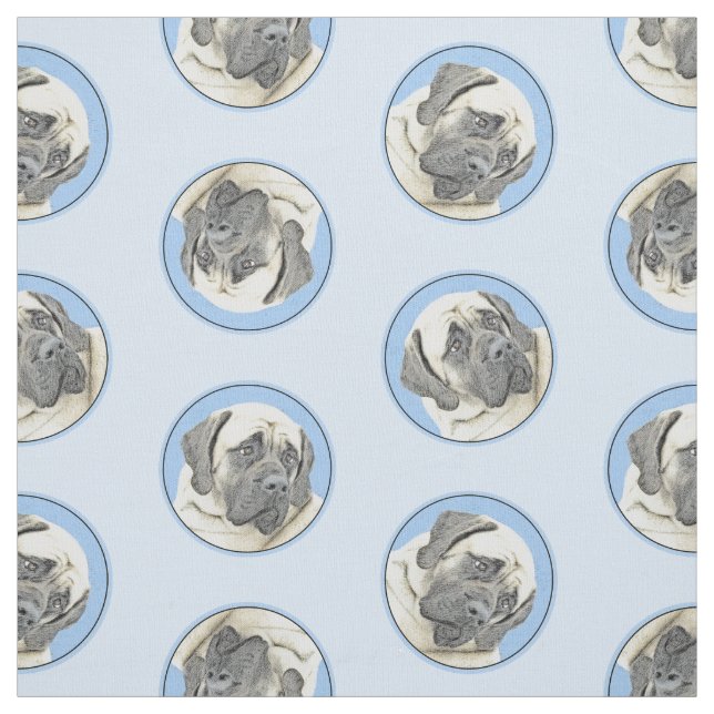 Tecido Pintura Inglesa Mastiff Pintura Original Pet Dog (Modelo)