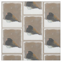 Pintura Junco De Olhos Escuros - Arte De Pássaro O