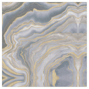 Tecido Pintura líquida de fluido Dourado da cinza