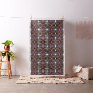 Tecido Pintura Orgânica de Feriado de Pinheiro