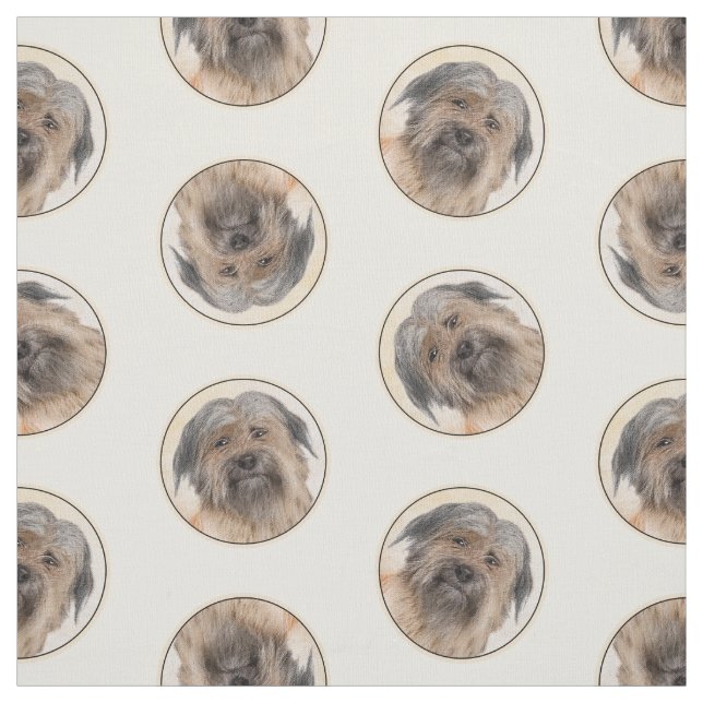 Tecido Pintura Pirenéus De Cão De Cabra Longa (Modelo)