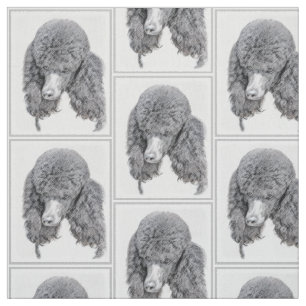 Tecido Pintura Preta Padrão - Arte Canina