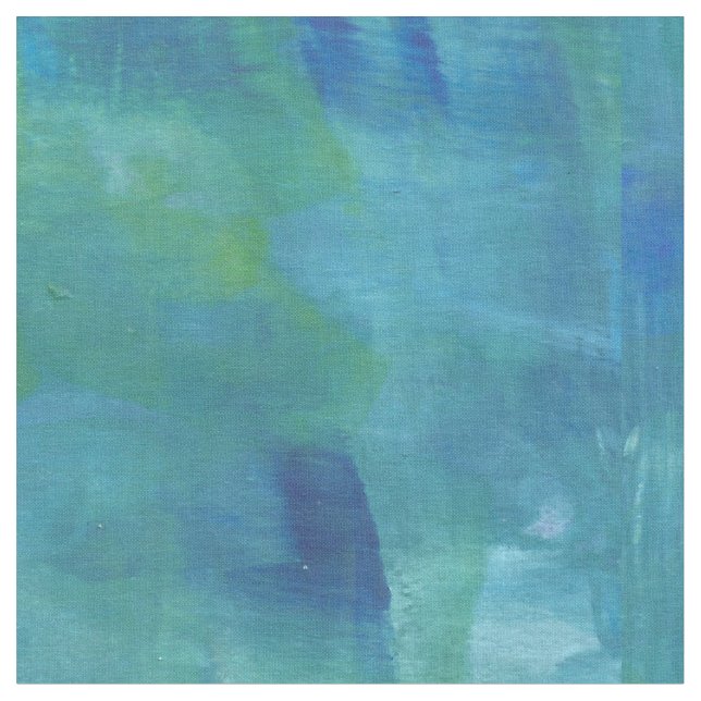 Tecido Pintura Verde Abstrato Azul Moderna (Detalhe)