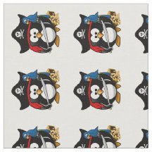 Pirate Penguin com papagaio